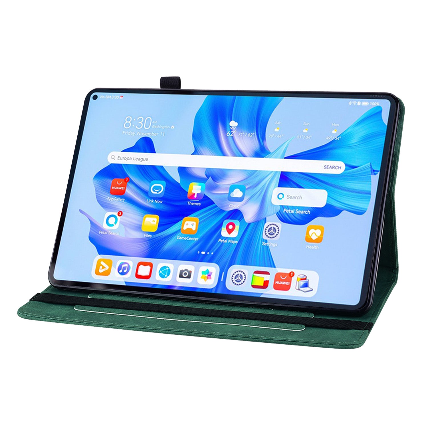 For Huawei MatePad Pro 11 (2022) PU Leather Case Elastic Band Closure Stand Card Holder Tablet Cover with Zipper Pocket For Huawei MatePad Pro 11 (2022) PU Leather Case Elastic Band Closure Stand Card Holder Tablet Cover with Zipper Pocket
